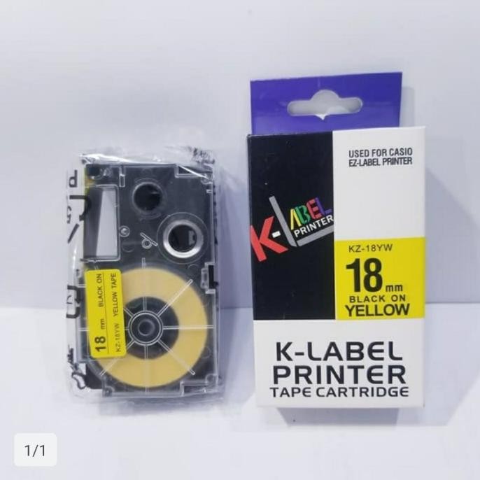 

TERSEDIA K LABEL PRINTER 18MM - USE COMPATIBLE CASIO EZ LABEL TAPE 18 MM