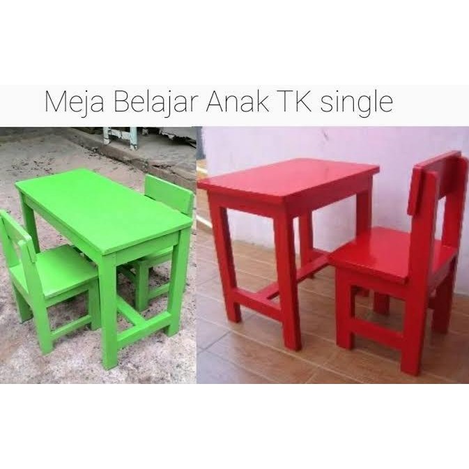 PAKET WOODEN MEJA KURSI SET KAYU SEKOLAH ANAK PAUD TK SD SMP DEWASA ANAK KURSI MEJA TULIS BELAJAR BA