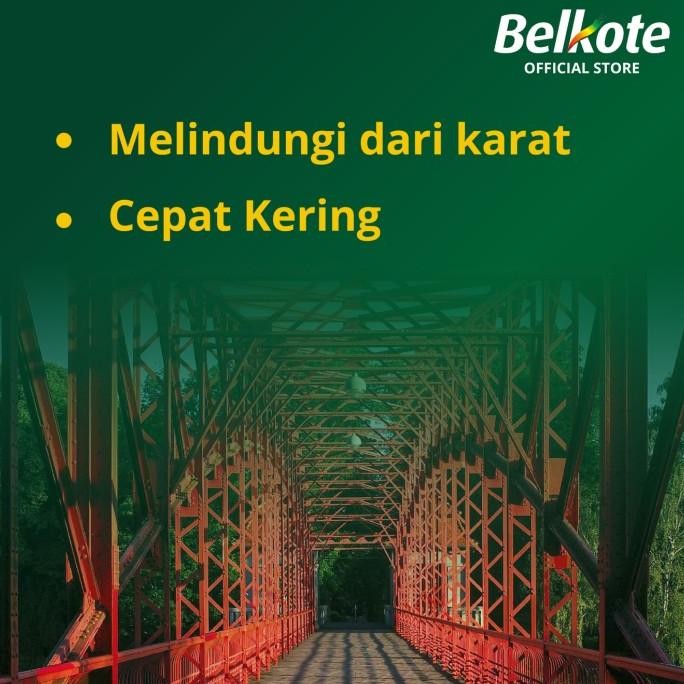 Cat besi anti karat BELKOTE Zinc Chromate (Hitam, 5 Kg) meni dasar