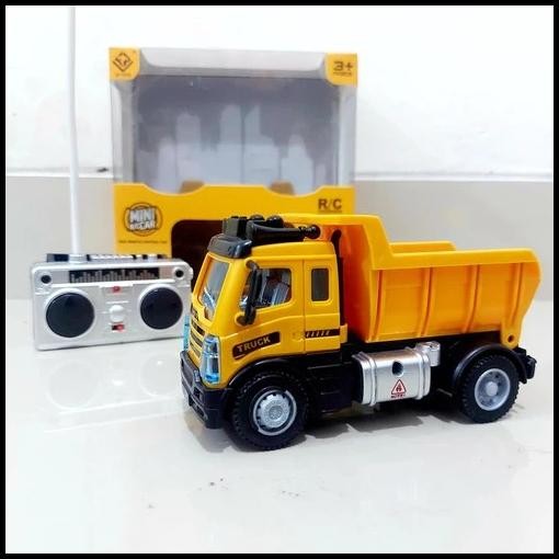 Mainan Rc Dump Truck Pasir Remote Control - Mobilan Truk Fuso Remot