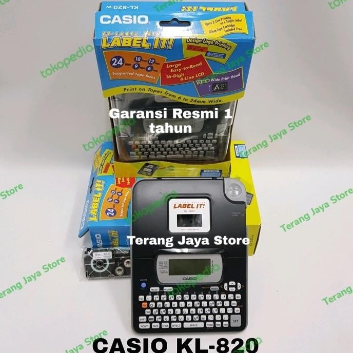 

TERLARIS - Casio Label Printer KL-120 Label It KL 120 Printer Label Casio KL120