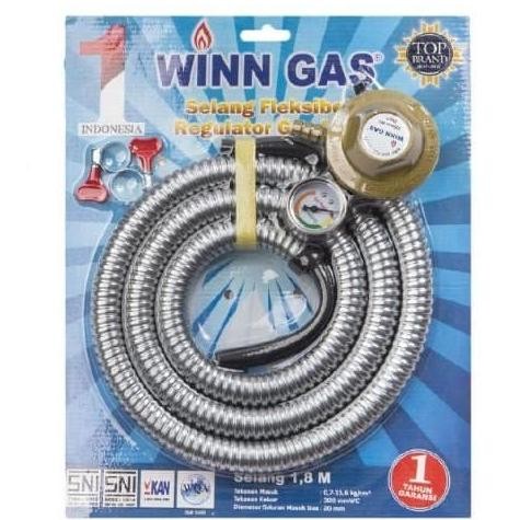 

TERSEDIA REGULATOR + SELANG GAS WINN GAS FLEXIBLE