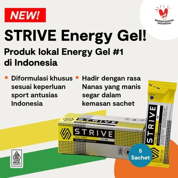 

HOT SALE STRIVE Energy Gel 1 Box isi 5 Sachet