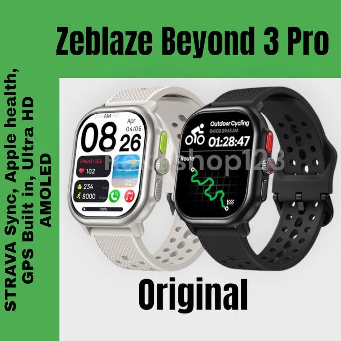 TERLARIS - Zeblaze BEYOND 3 Pro Smartwatch Original, GPS, STRAVA sync, AMOLED Ultra HD, AOD