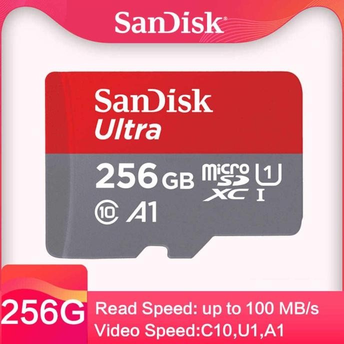 TERMURAH - Memory Sandisk 128/256 GB Class 10 Ultra A1 Sandisk Original