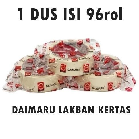 

NEW DAIMARU Lakban Kertas 1 DUS isi 96 rol