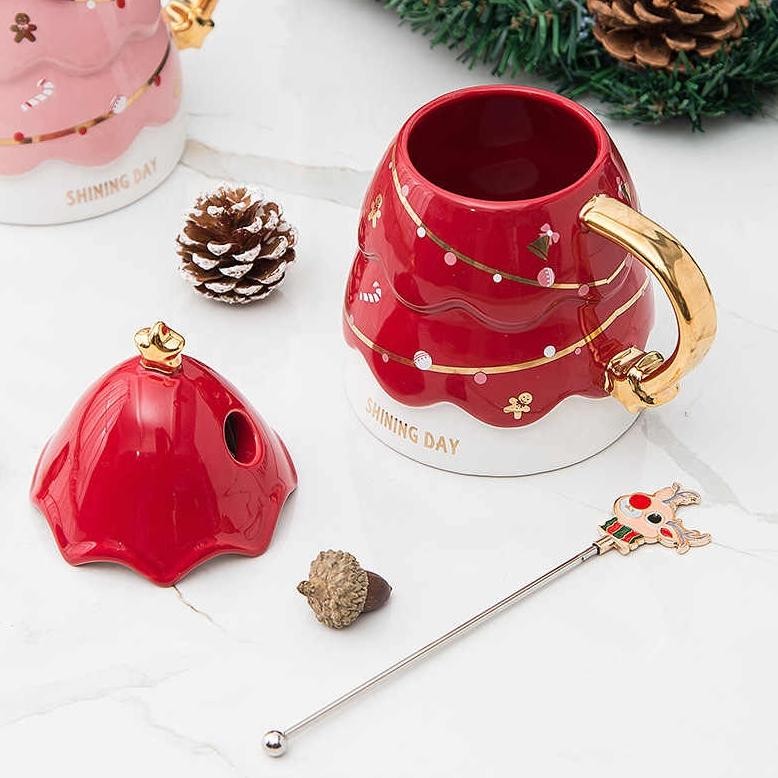 | Premium Christmas Tree Mug | Mug Pohon Natal | Kado Natal