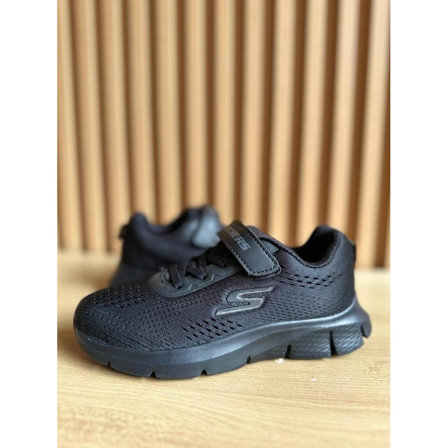Sale Sepatu Anak Sekolah Skechers Hitam Polos Anak Laki-Laki Dan Perempuan