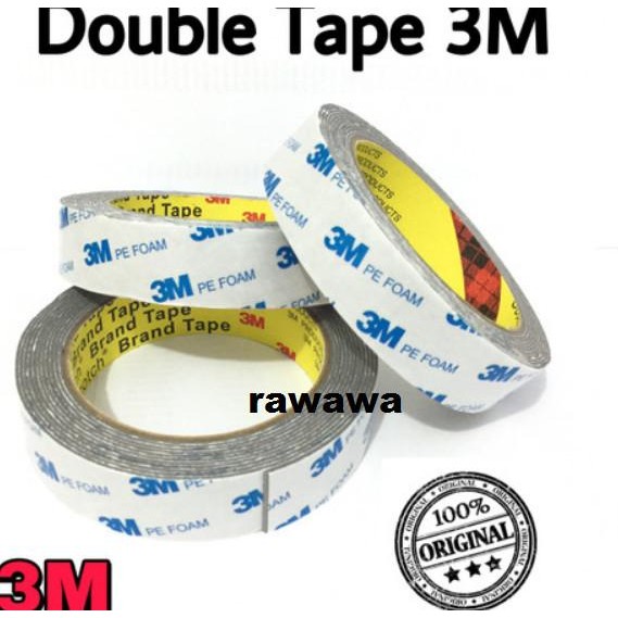 

Double tape 3M Putih 2 x 4 cm ( Lem bolak balik)