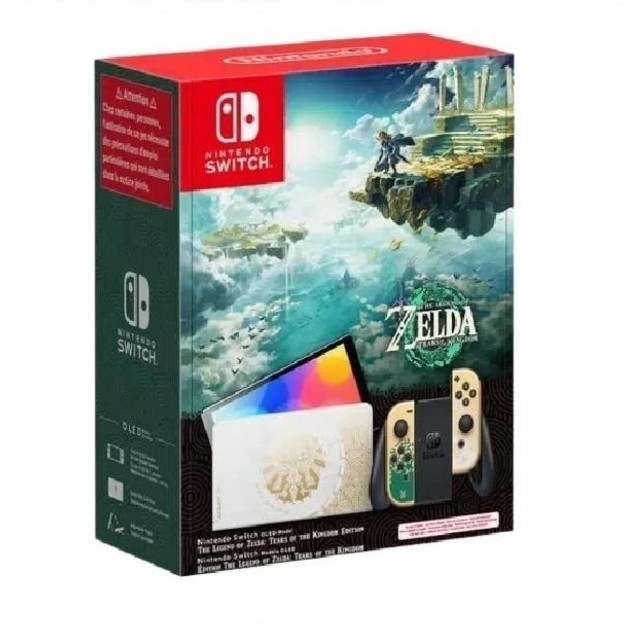 Console Nitendo Switch Oled Zelda TOTK Memori 512GB Isi Game Full