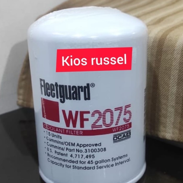 Diskon Wf 2075/Wf-2075/Wf-2075 Filter Fleetguard Wf 2075/Wf-2075/Wf2075