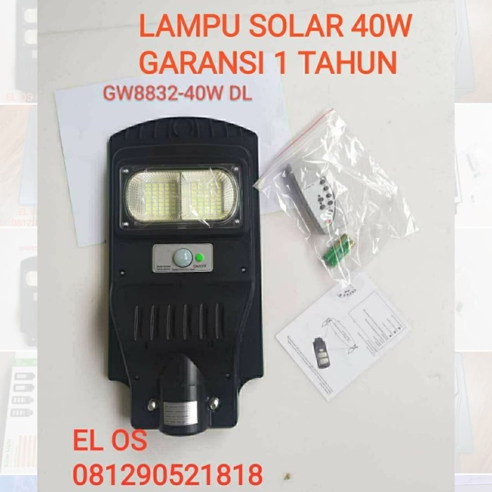 Terbaru Lampu Jalan 40W Solar Pju Led Solar Cell 40Watt