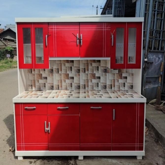 LEMARI SAYUR LEMARI DAPUR MINIMALIS RAK PIRING KAYU RAK RUANG MAKAN LEMARI SAYUR 4 PINTU LEMARI SAYU