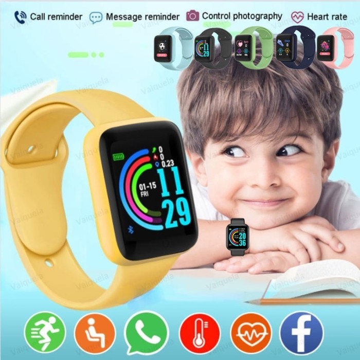 SMARTWATCH ANAK HP ANDROID JAM TANGAN PINTAR OLAH RAGA TERBARU Y68