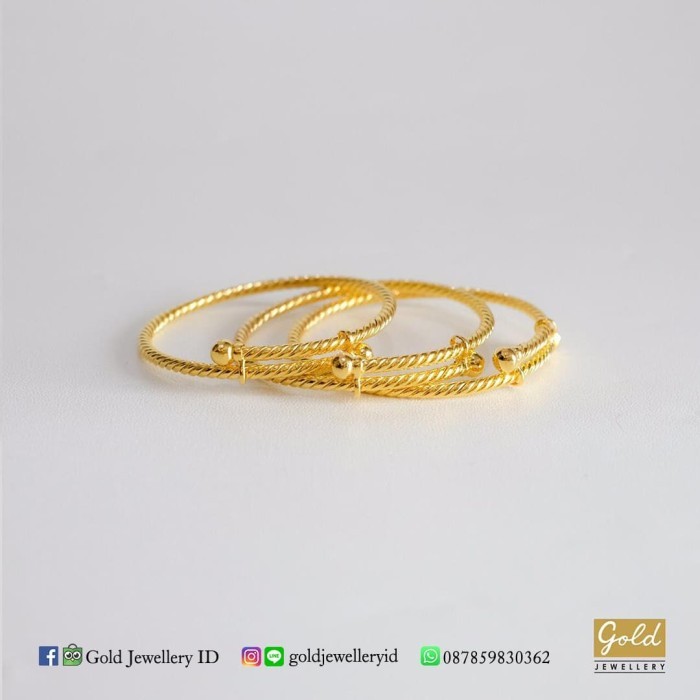 Gelang bayi emas kuning kadar 700 70% - XII7GL24111900