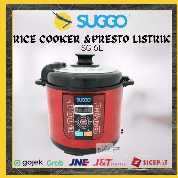 Rice Cooker Serbaa Pressure Cooker Presto Listrik Suggo SG 6L