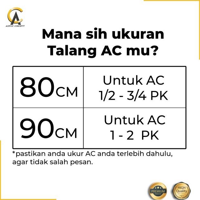 Talang Ac / Ahan Angin Ac / Reflector Ac Acrylic Berkualitas