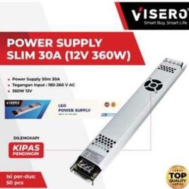 

TERSEDIA POWER SUPPLY VISERO SLIM 30A 12V 240W + FAN
