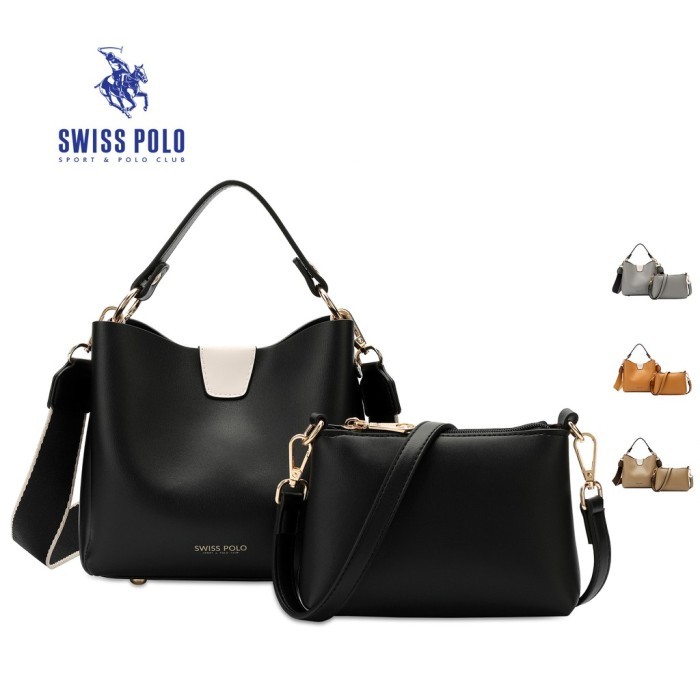 TERJAMIN Swiss Polo (2-in-1 Tas Tangan & Tas Selempang Wanita) [HBS 5502]