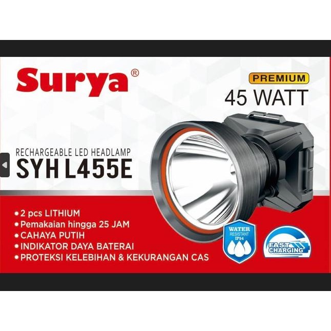 

TERSEDIA HEADLAMP / SENTER KEPALA SURYA 45W SYH L455E