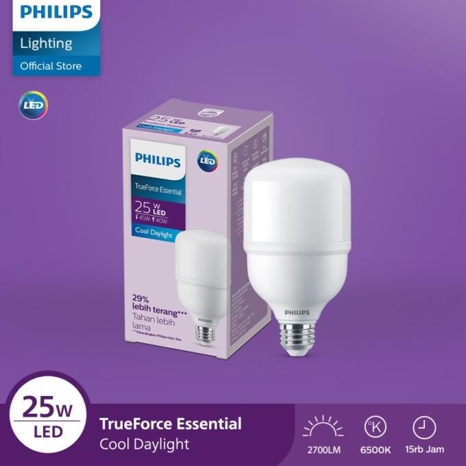 

TERSEDIA LAMPU LED PHILIPS 25W 25 WATT ESSENTIAL TRUEFORCE