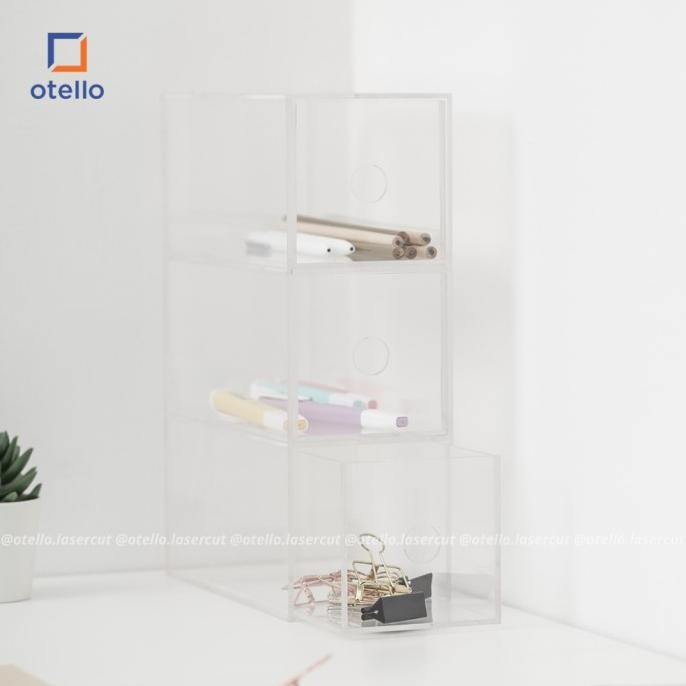 Promo Milan | Laci Akrilik Rak Laci | Acrylic Organizer Akrilik Kotak Laci