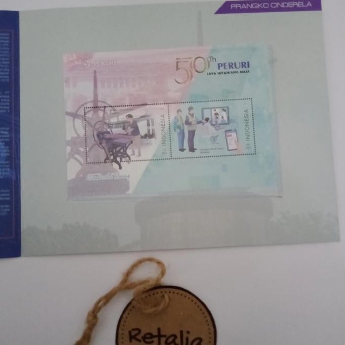 

Souvenir Sheet Perangko 50Th Peruri Beyond The Gold 2021 Original Dan Terpercaya