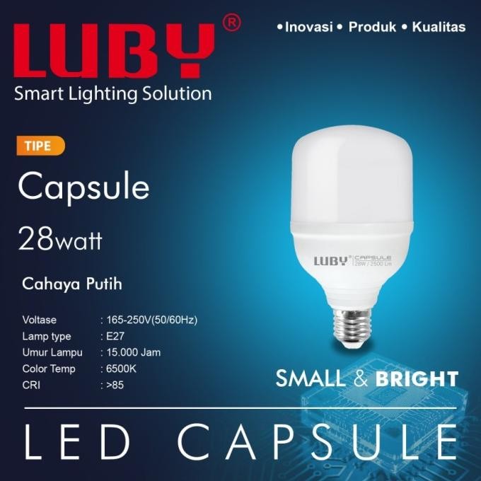 

TERSEDIA LAMPU LED CAPSULE LUBY 28W 28 WATT