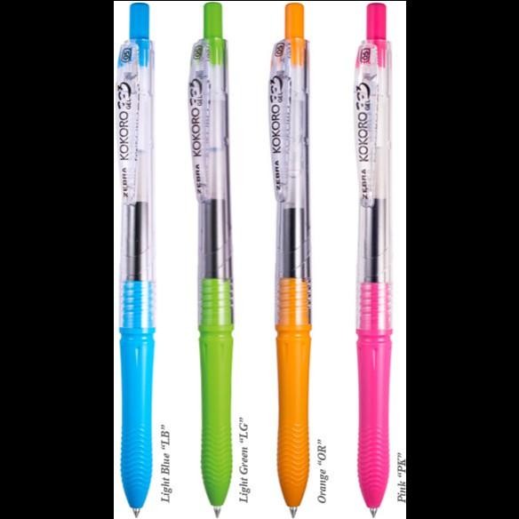 

[12 Pcs] Pulpen Gel Zebra Kokoro / Gel Pen Kokoro