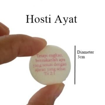 

HOSTI AYAT ISI 50 BH UKURAN KECIL ROTI PERJAMUAN KUDUS SUCI SAKRAMEN OS17