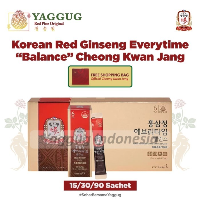 

Populer Jung Kwan Jang Red Ginseng Everytime Balance 30 Sachet