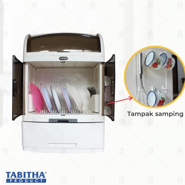 Rak Piring Plastik Tertutup Tabitha Melody Gelas Sendok Dishwash