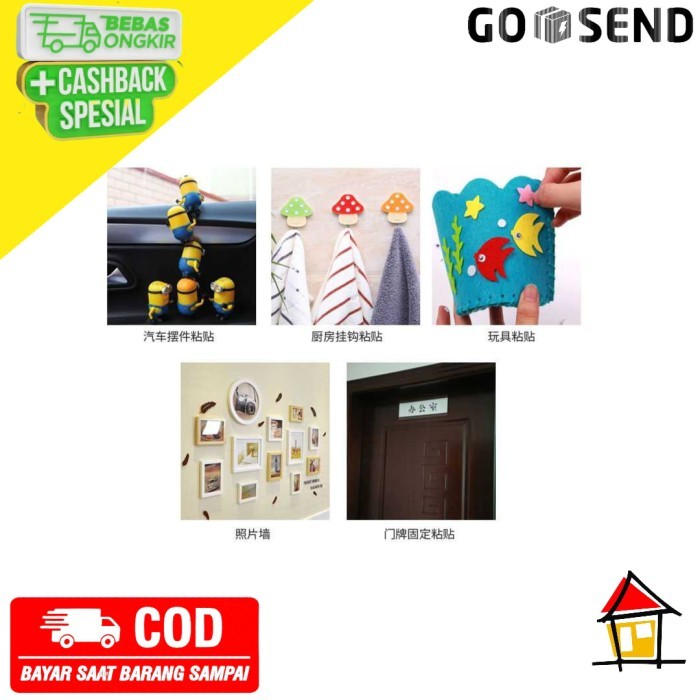 

HARGA DISC - NIKTO Tape Lakban Double Tape 3M Foam Serba Guna Size 10m Elegan