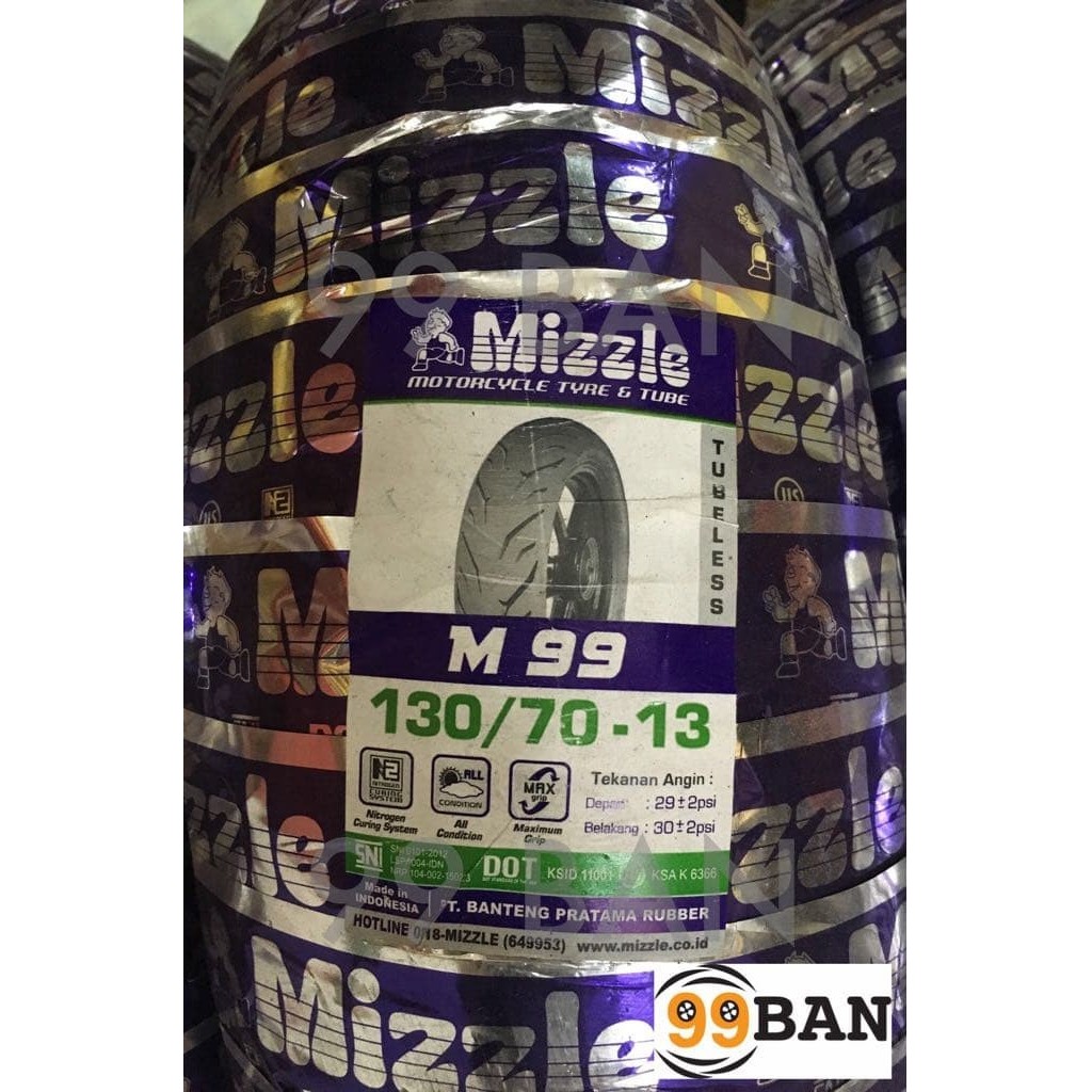 Ready MIZZLE M99: 130/70-13 (BAN BELAKANG YAMAHA NMAX - Harga Ekonomis)