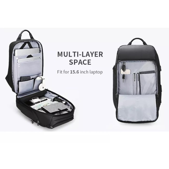 Mark Ryden Mr7080D Tas Ransel Backpack Laptop Waterproof 17 Inch Usb