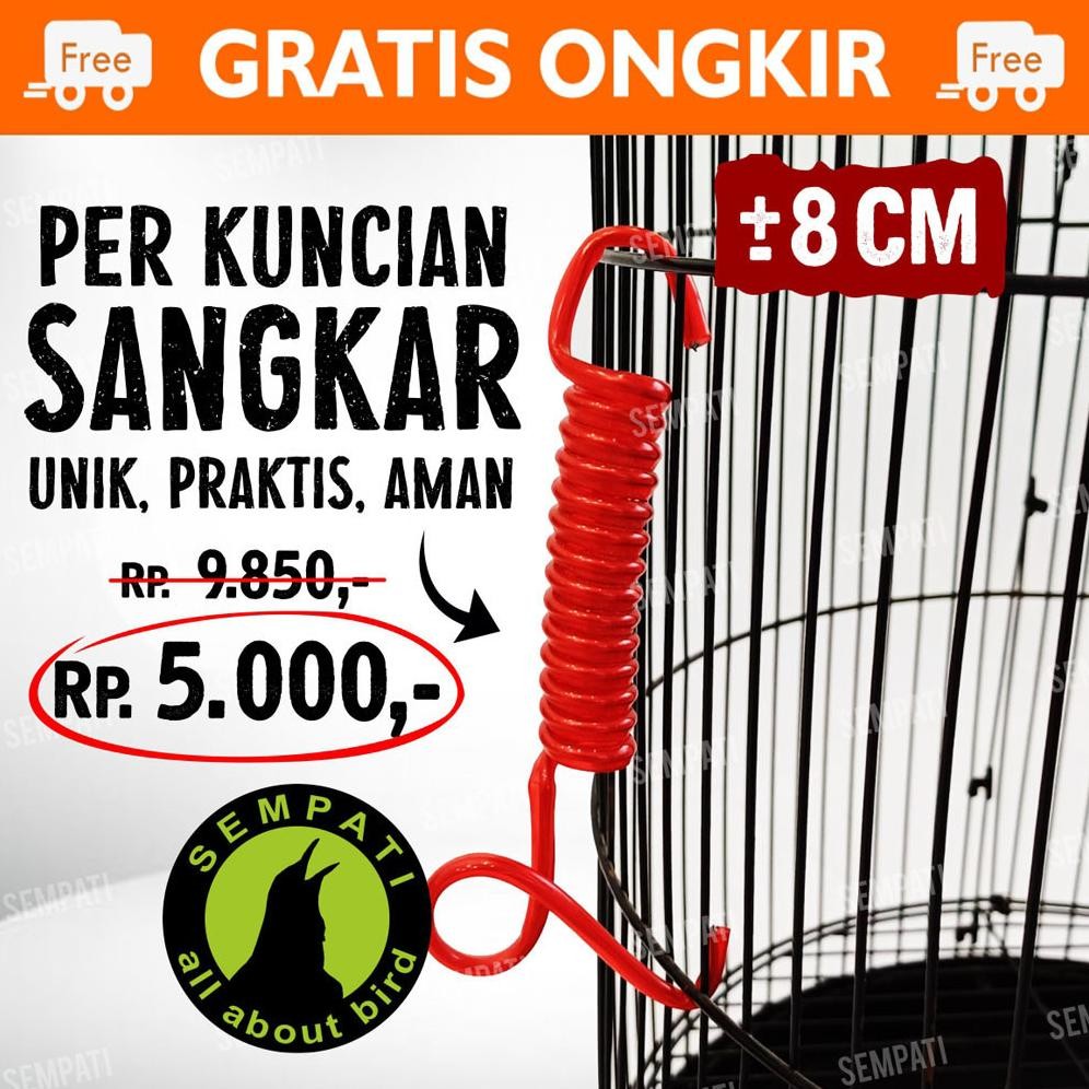 PER KUNCI BESI PENDEK PINTU SANGKAR KANDANG BURUNG