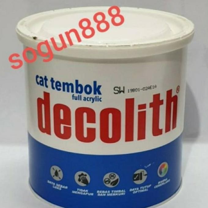 HARGA DISC - Cat Tembok Decolith 5 kg warna Putih/Sws