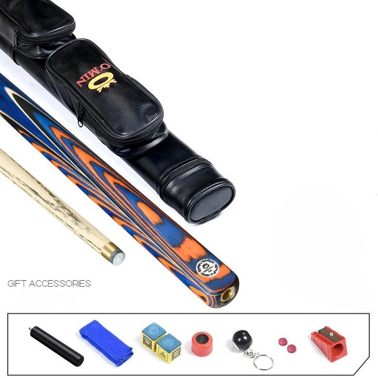 new arrival omin billiard snooker cue stick shaft 10mm with extension snooker cue case set china