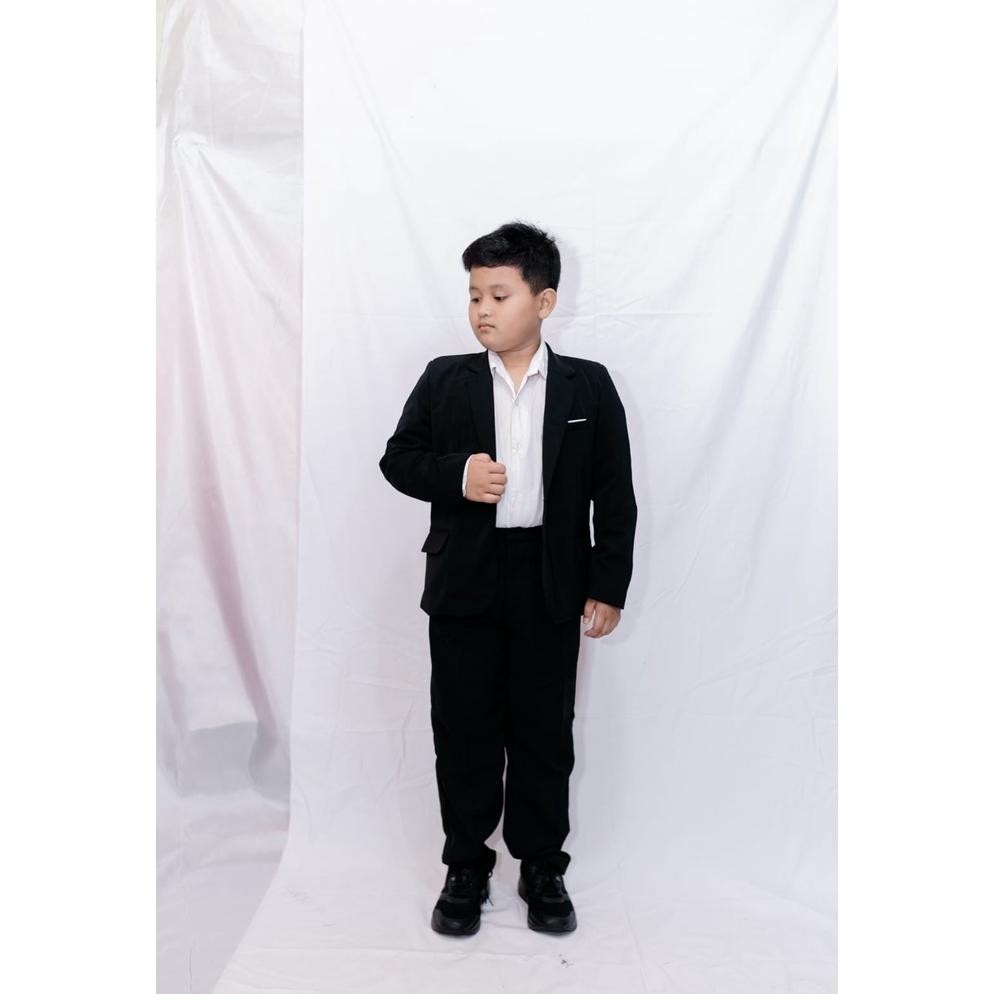 Kath Setelan Jas Anak Pria 4In1/ Jas Model Slimfit Korean Look/ Jas Wisuda, Jas Formal Anak