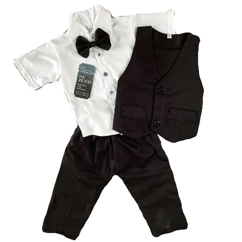 Gior Setelan Jas Vest Rompi Tuxedo Formal 5 6 7 8 9 10 Tahun Pakaian Anak Laki-Laki Pesta Baju Cowok