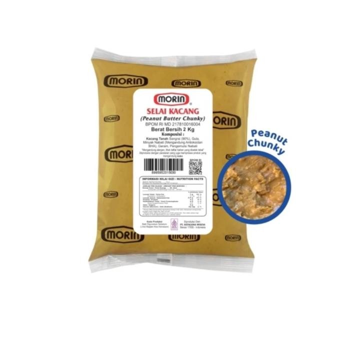 

Morin Peanut Butter Chunky 2kg Selai Kacang Kasar Original