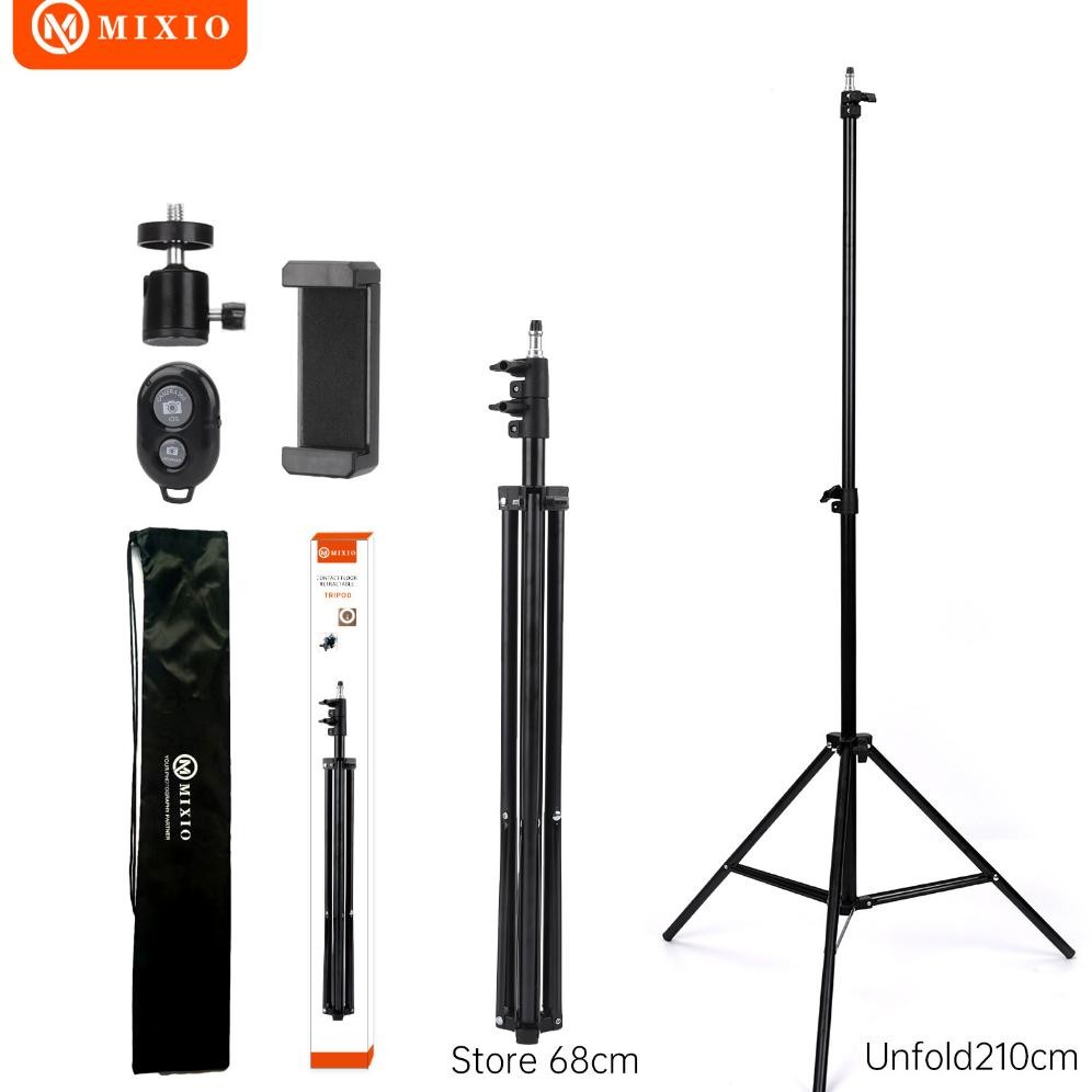 MIXIO 3521 PAKET KOMPLIT TRIPOD 2M +REMOT BLUETOOTH +BALL HEAD+ BAG