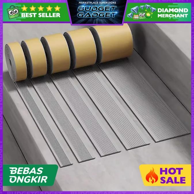 

KOZI Lakban PVC Lantai Tangga Anti Slip Tape Anti Licin Waterproof Flexible Pita Air - WD1