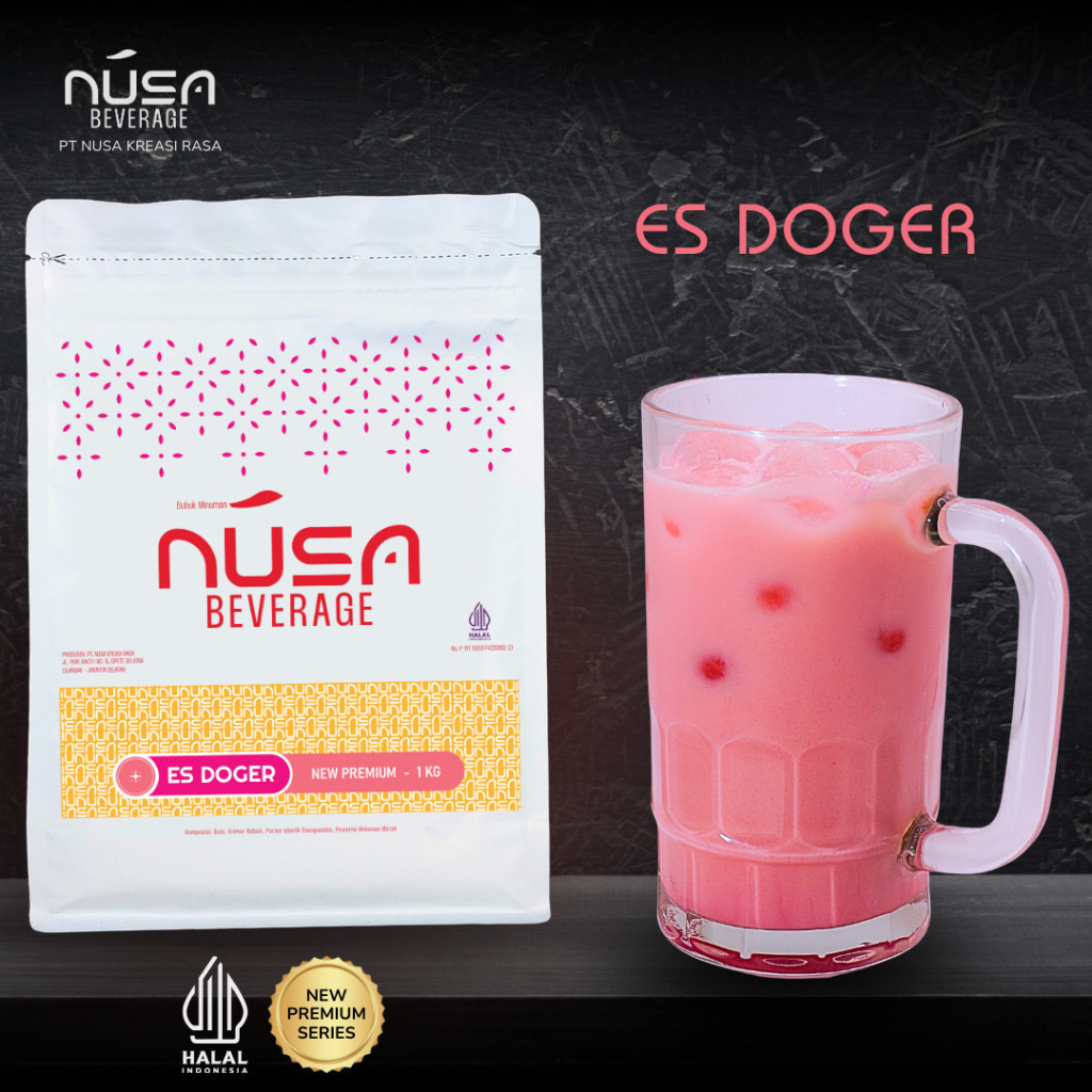 

NUSA BEVERAGE Es Doger Premix Powder 1Kg Untuk Bisnis Hotel & Catering & MICE
