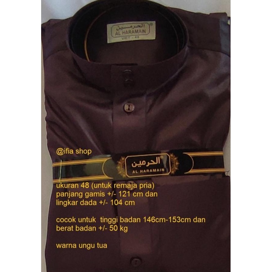 Al Haramain 48-Remaja | Jubah Gas Arab Al Haramain - Polie