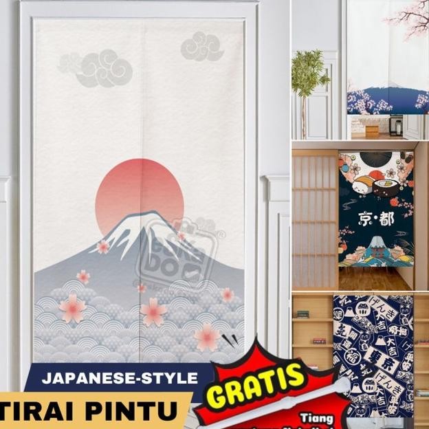 Kain Tirai Pintu / Door Curtain Jepang (Motif Jepang)