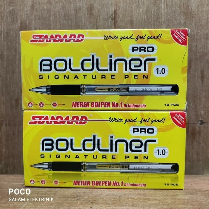 

Ready Pen BoldLiner Pro Standard 1.0 hitam biru 1 lusin