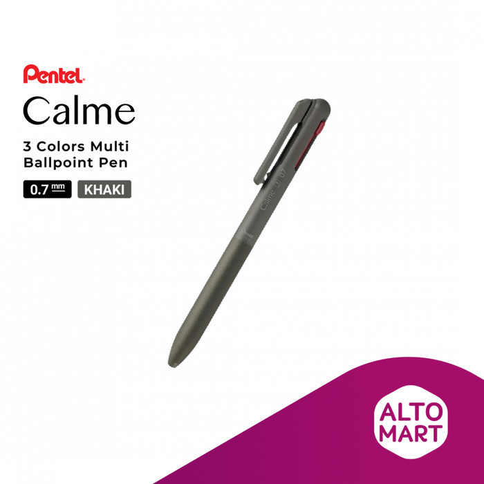 

Ready Pentel Calme 3 Color Multi Ballpoint Pen Pulpen Warna Warni 0.5 0.7 mm