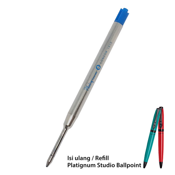 

Ready Refill Pena Platignum Studio Ballpoint - Tinta Isi Ulang Biru & Hitam