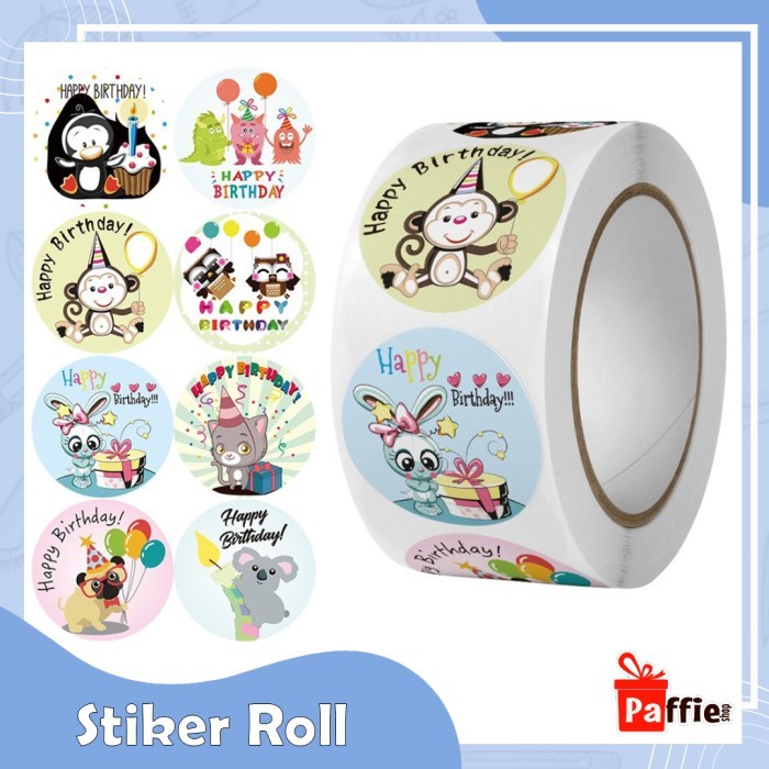 

Stiker Roll Reward Anak isi 500pc Label Ulang Tahun Baby Animal Tempel
